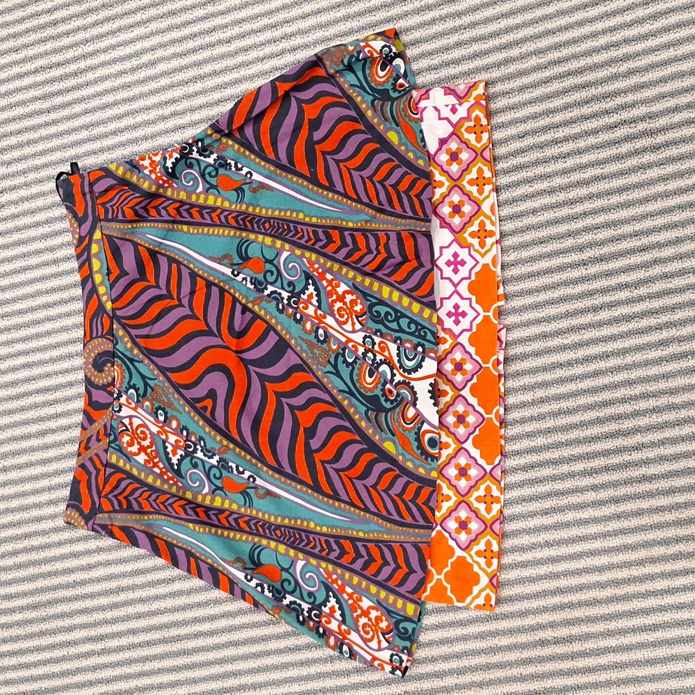 Anthropologie Odille Two-Tier Mini Skirt